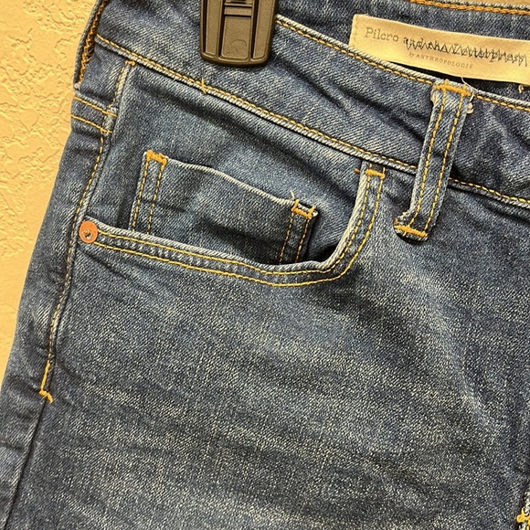 Anthropologie Pilcro Jean Shorts Mid Rise Slim Size 28 - Picture 5 of 8